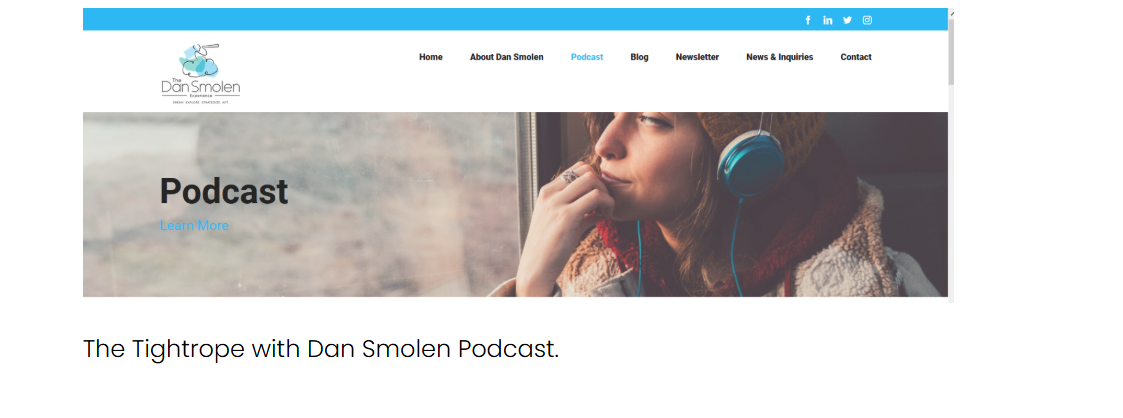 The Tightrope with Dan Smolen podcast page